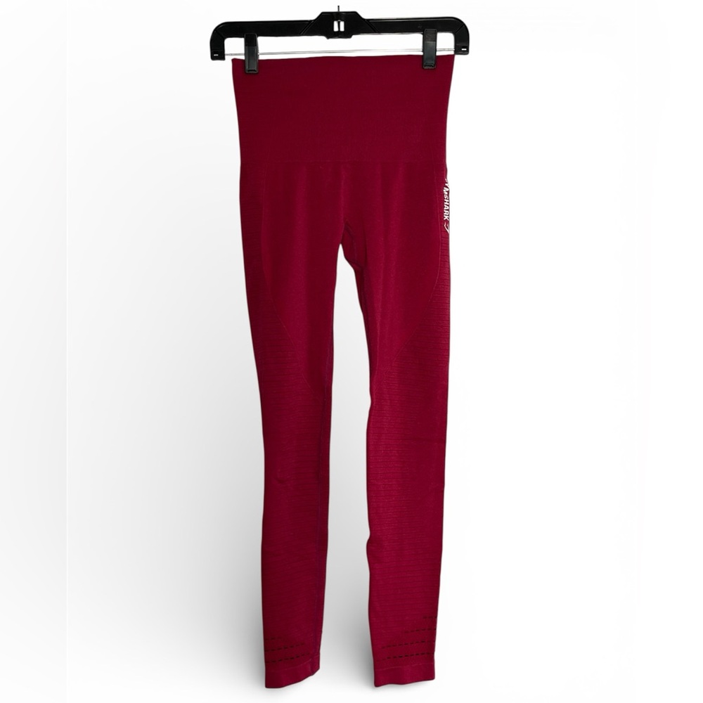 Gymshark Women's Athletic Yoga Gym Berry Leggings Ankle Laser Cut Detail Sz XS
